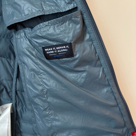 Patagonia Men's Down Sweater Jacket Small Blue Grey - Picture 5 of 12